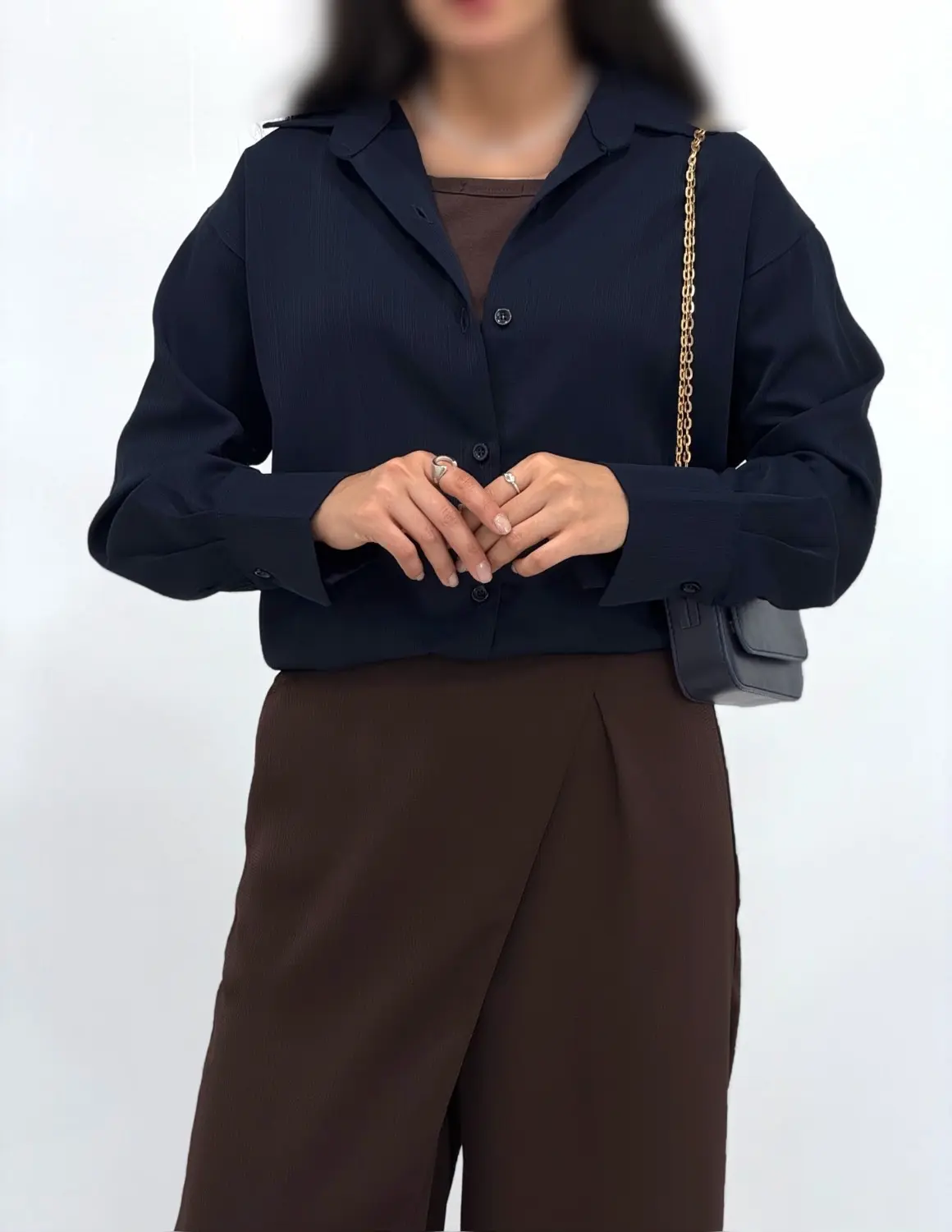 شومیز ابریشم جلو دکمه تیسا